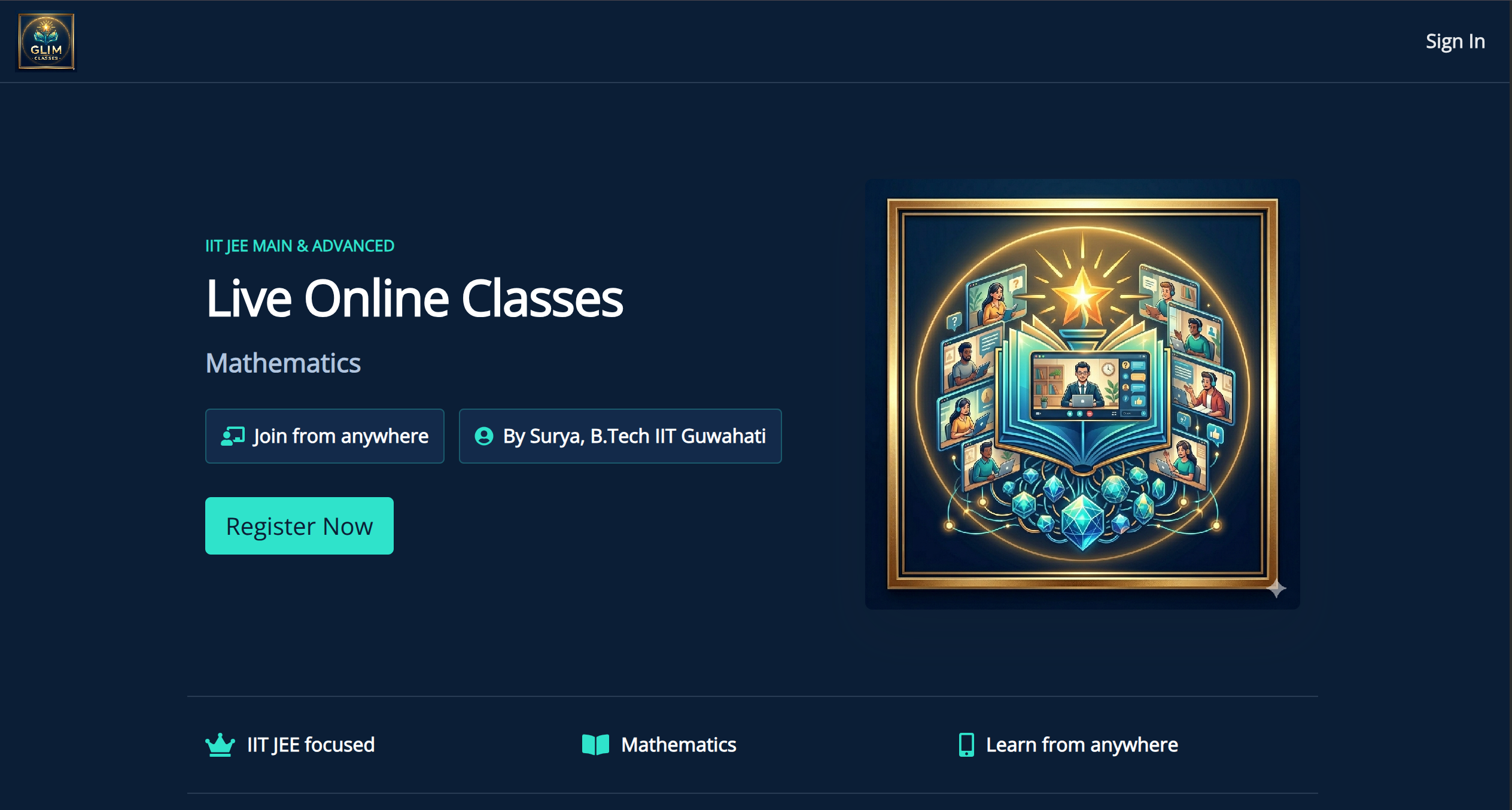 glimclasses.com screenshot